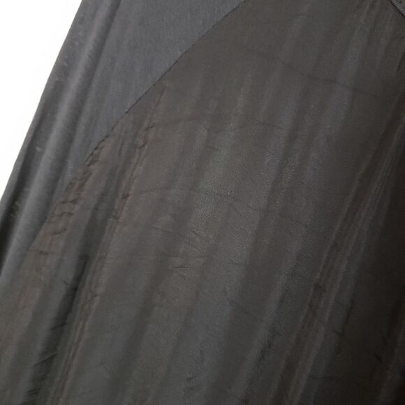 🦋3/$20 AMO Large Black Long Sleeve Scoop Neck Layered Ruffles Blouse Top - Picture 5 of 14